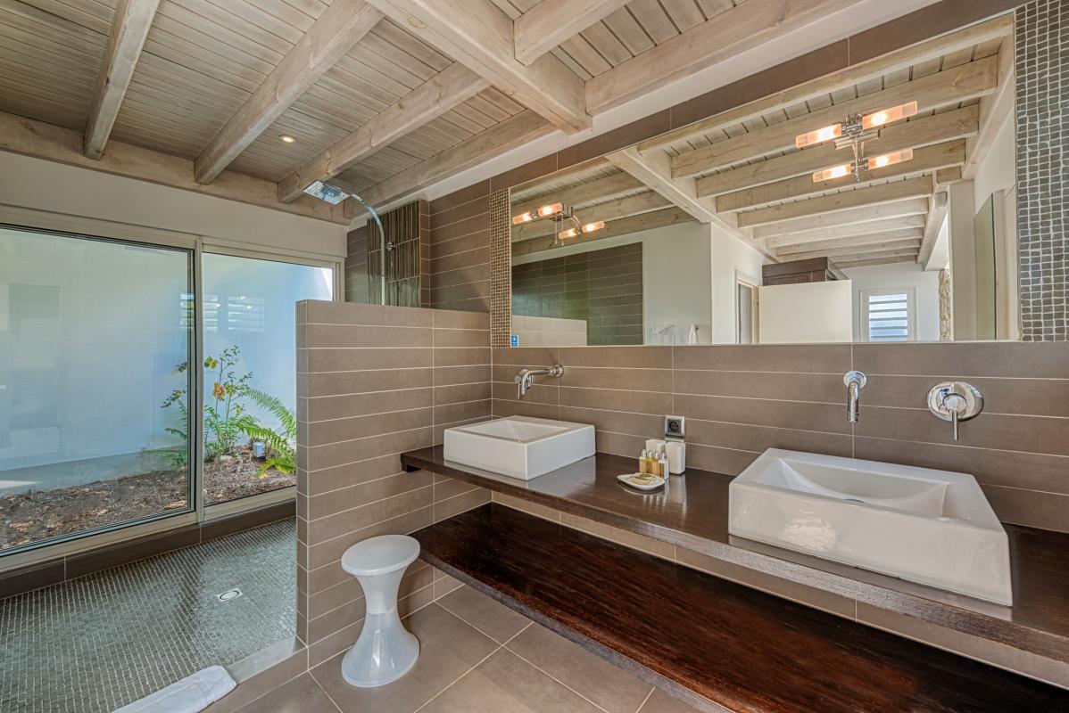 26.Location villa No Limit vue mer Saint Martin les Terres Basses - Chambre